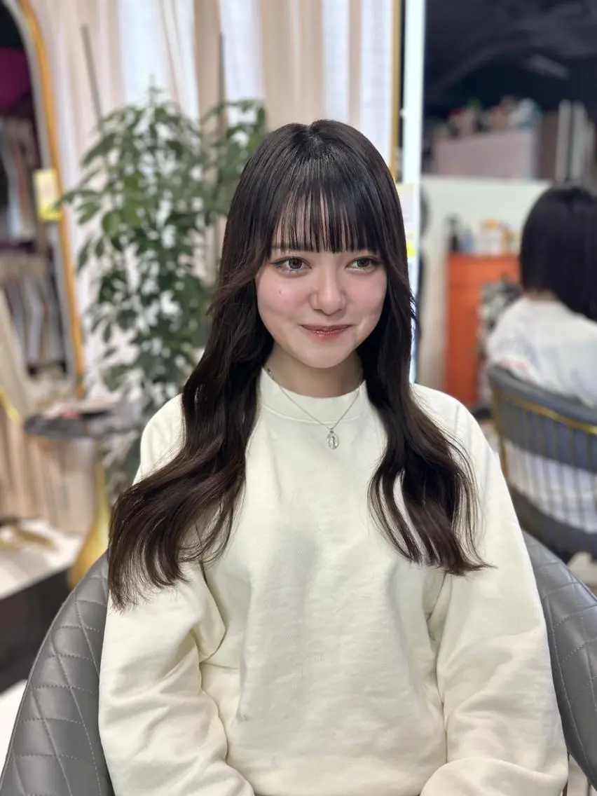 ロング ヘアカラー エクステ 🪽新宿 プルエクステ🫧のヘアスタイル