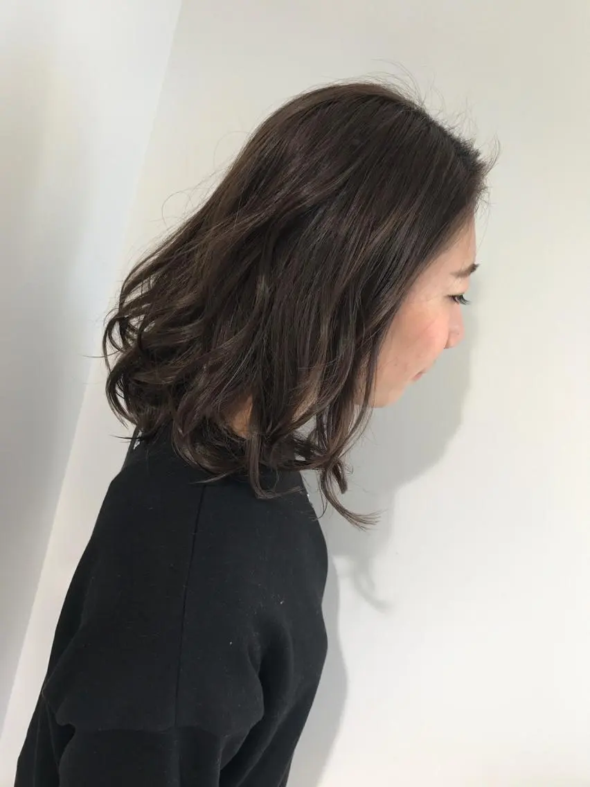 ショート カラー パーマ ヘアアレンジ ヘアカラー トリートメント ヘッドスパ shi hoのヘアスタイル