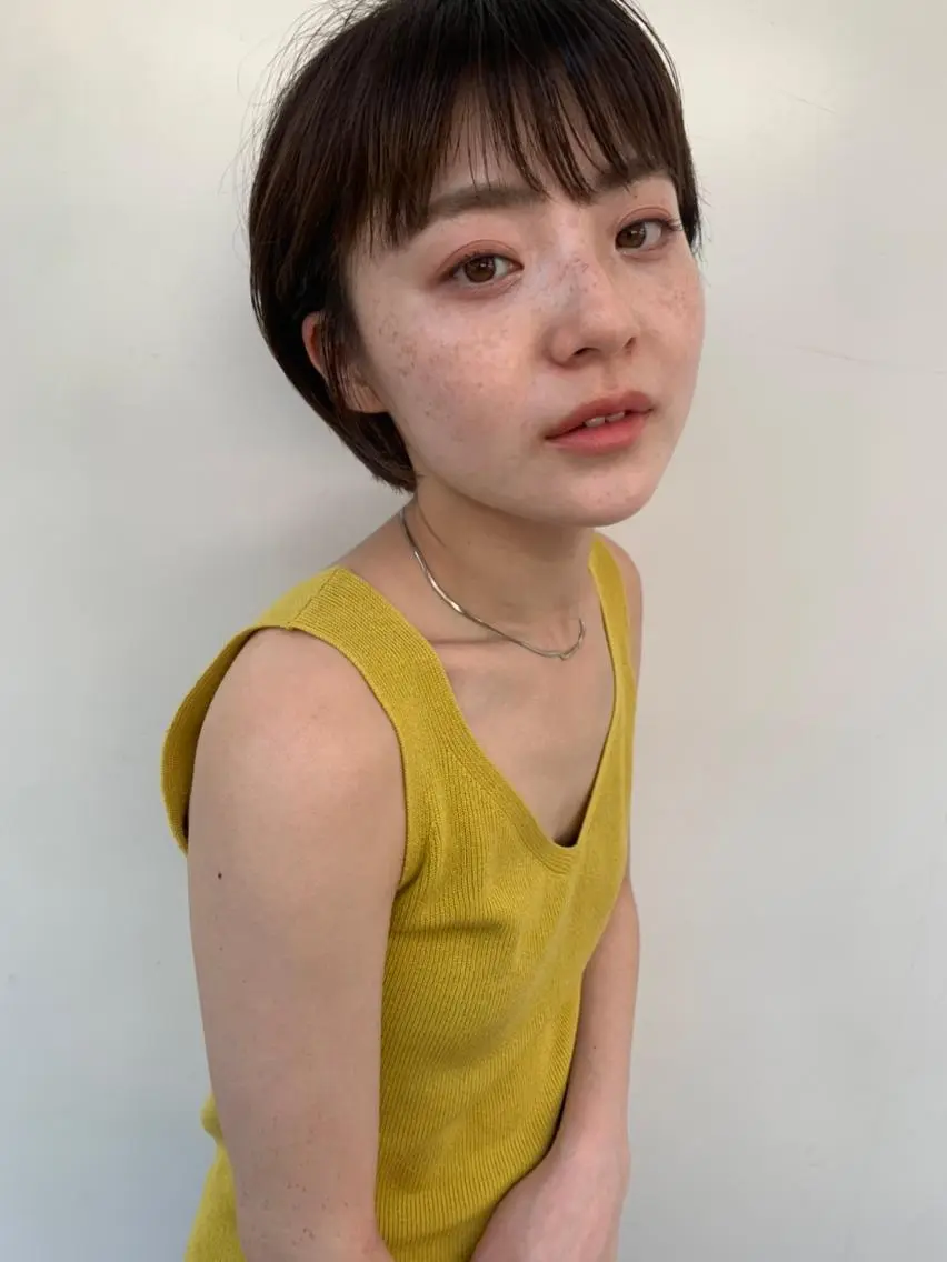 ショート カラー ダブルカラー グラデーションカラー ハイライトカラー イルミナカラー インナーカラー 鈴木 千裕のヘアスタイル