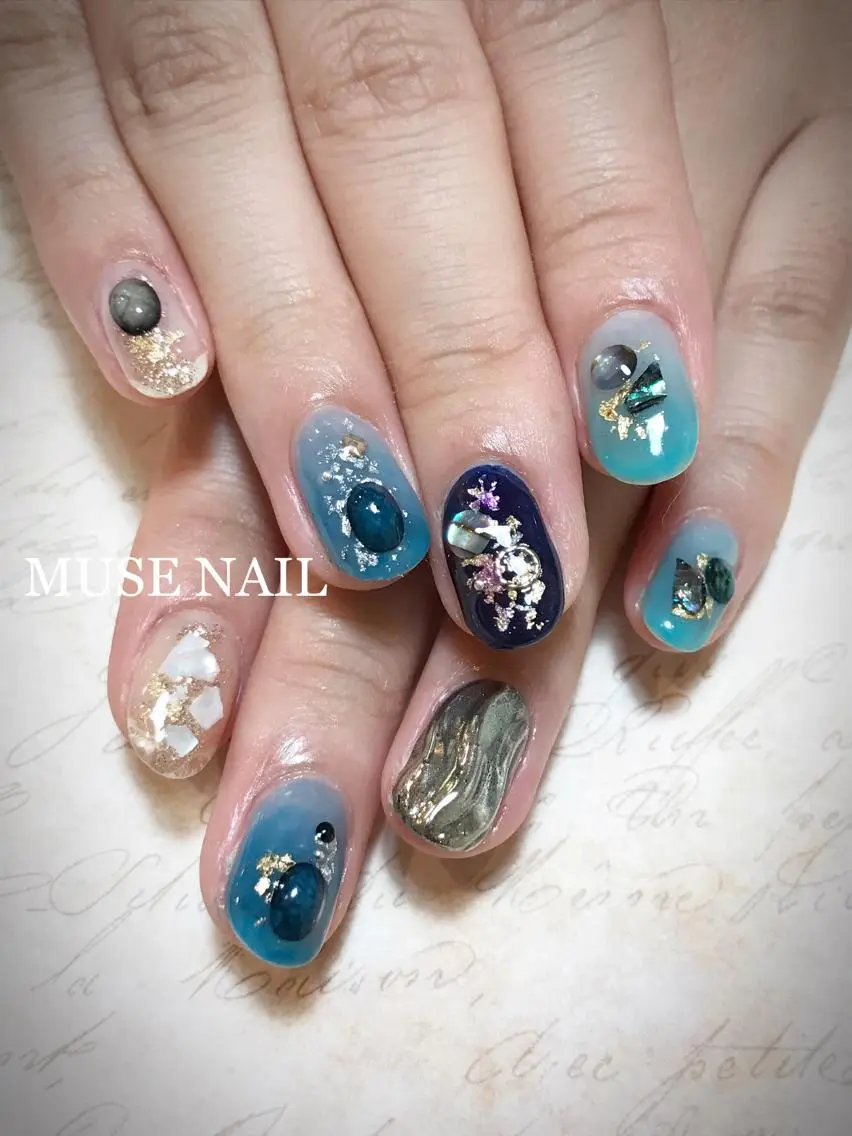 ネイル アートネイル ニュアンスネイル ハンドネイル jdn kayokoのネイルデザイン