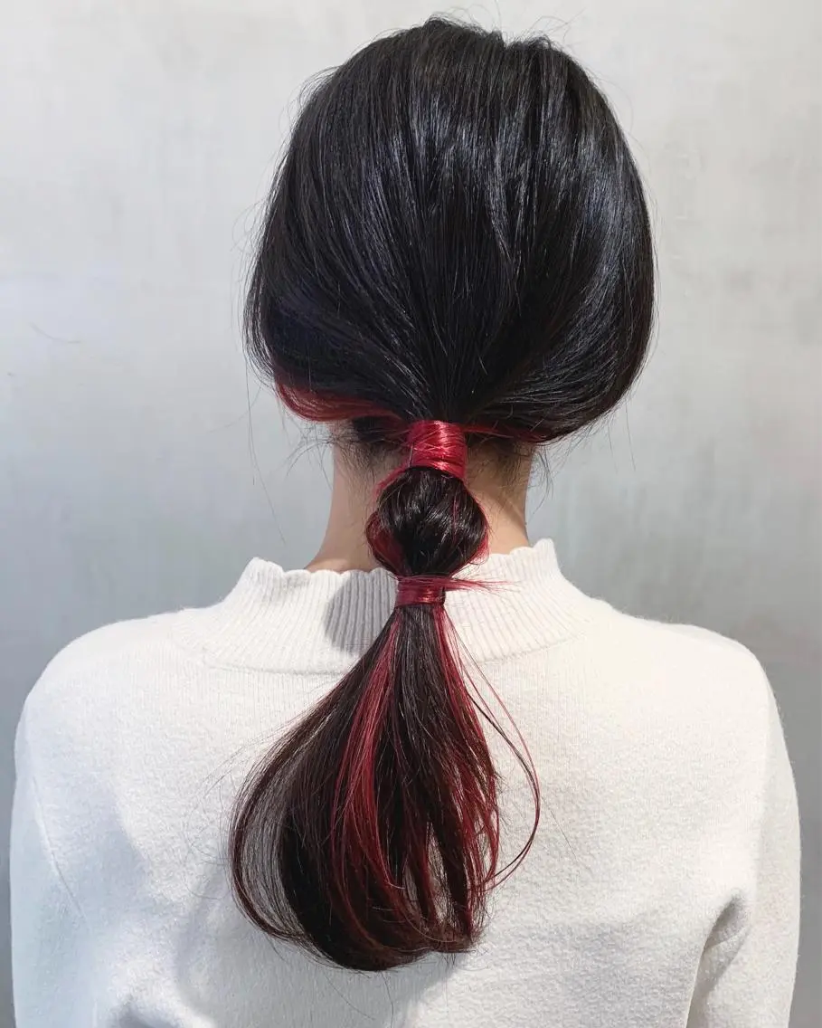 セミロング カラー ヘアアレンジ ヘアカラー トリートメント 優作 〜圧倒的信頼〜のヘアスタイル