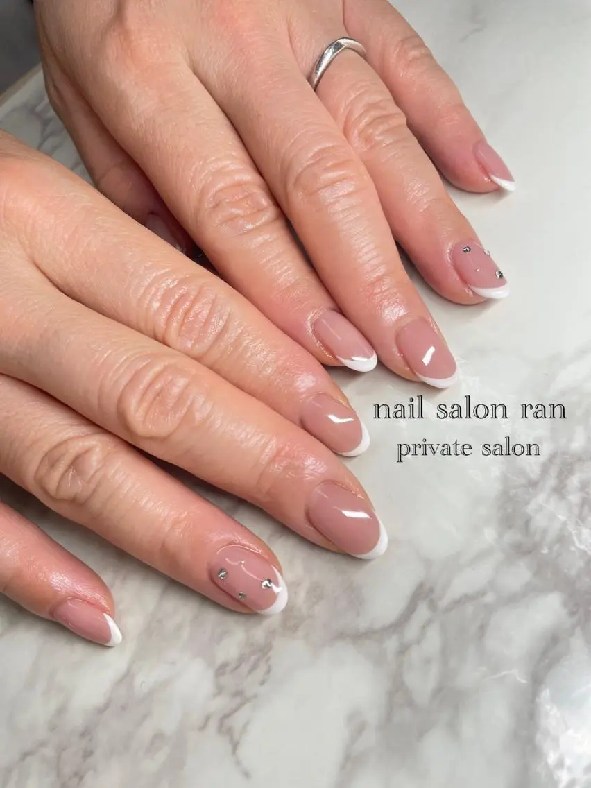 ネイル シンプルネイル nailsalon ranのネイルデザイン
