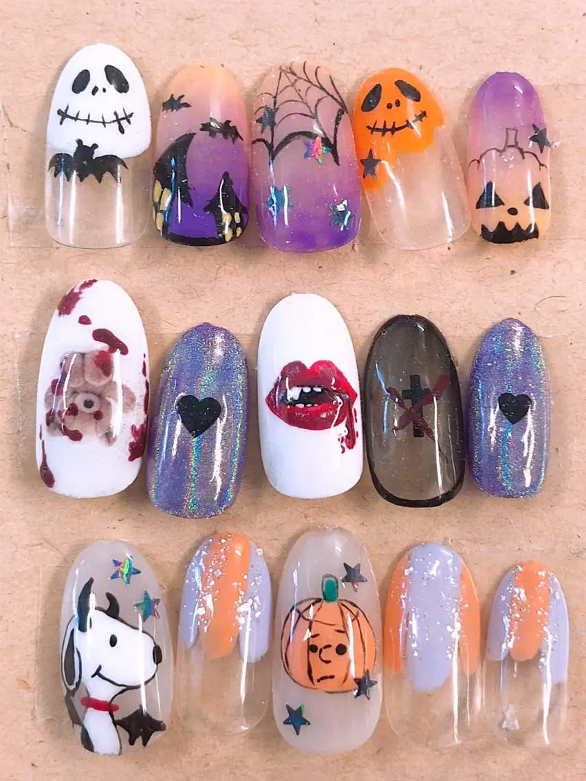 ネイル ハロウィン ネイルチップ KIREIE NAILSのネイルデザイン