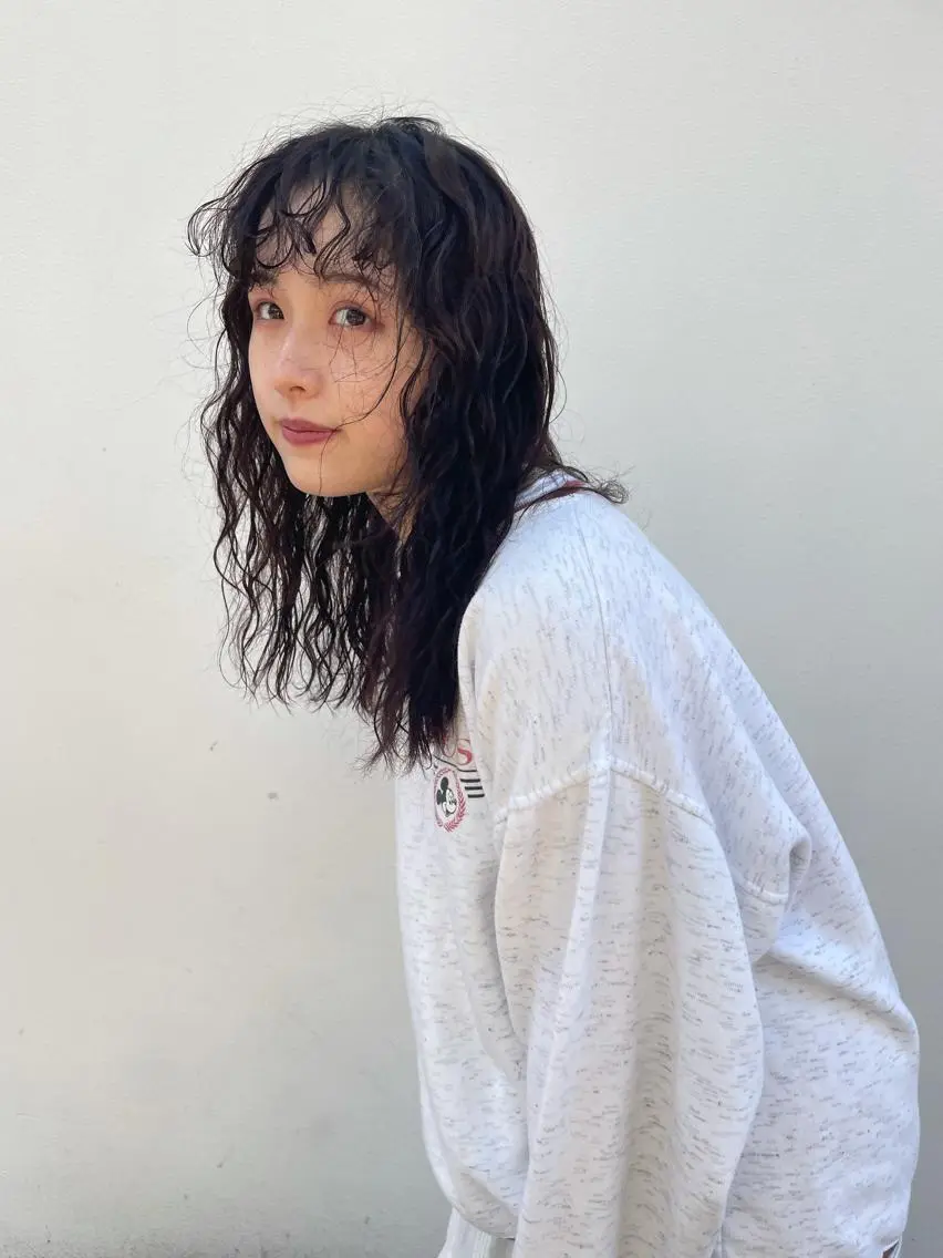 カラー パーマ ヘアアレンジ カット ヘアカラー パーマ satsuki 暖色・ブラウンカラーのヘアスタイル