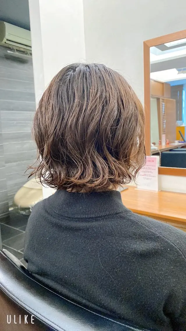 ショート パーマ 似合わせレイヤー/ ケアパーマ/高倉のヘアスタイル