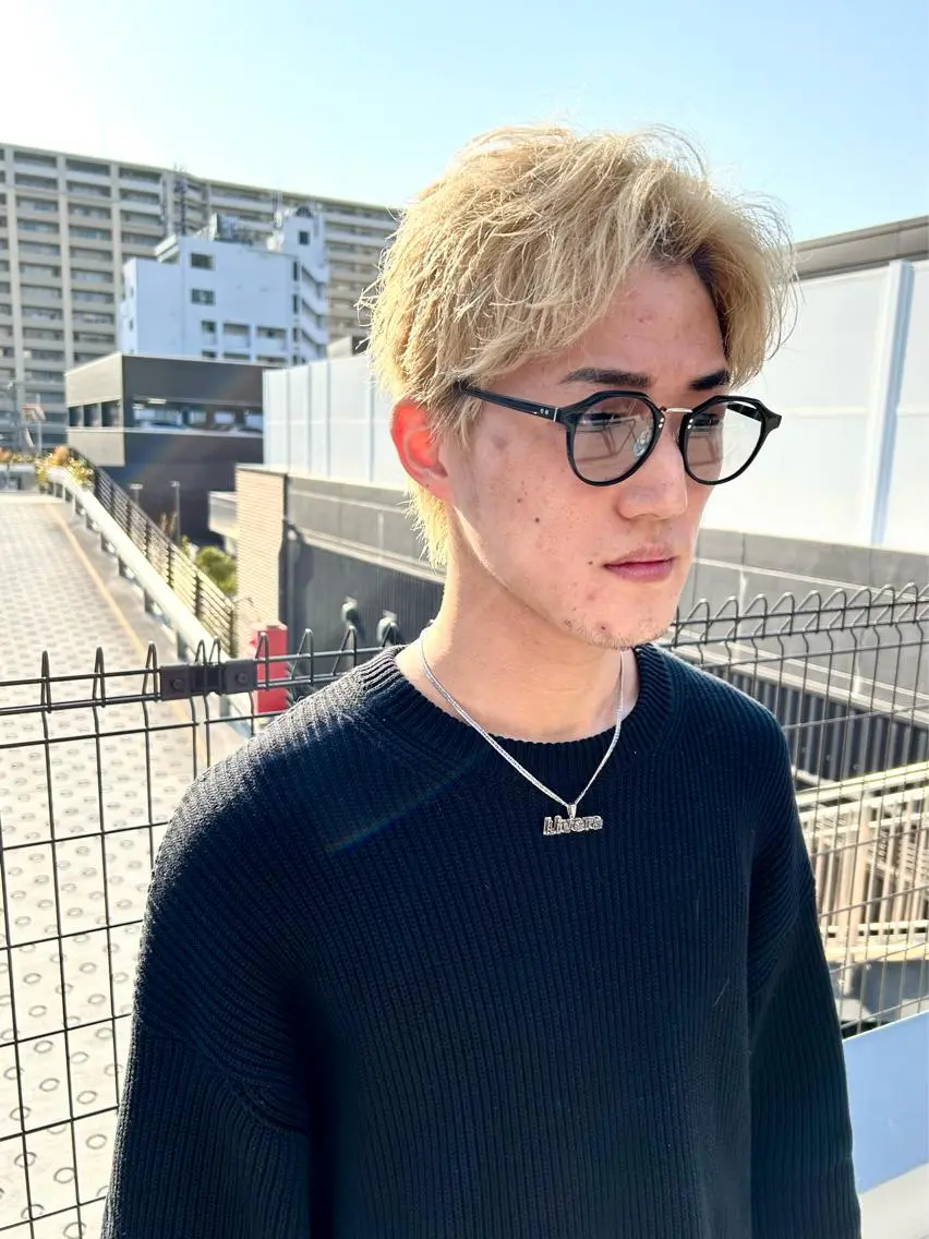 ミディアム カラー メンズ メンズ特化❤️‍🔥 パーマ職人江口佳乃のヘアスタイル