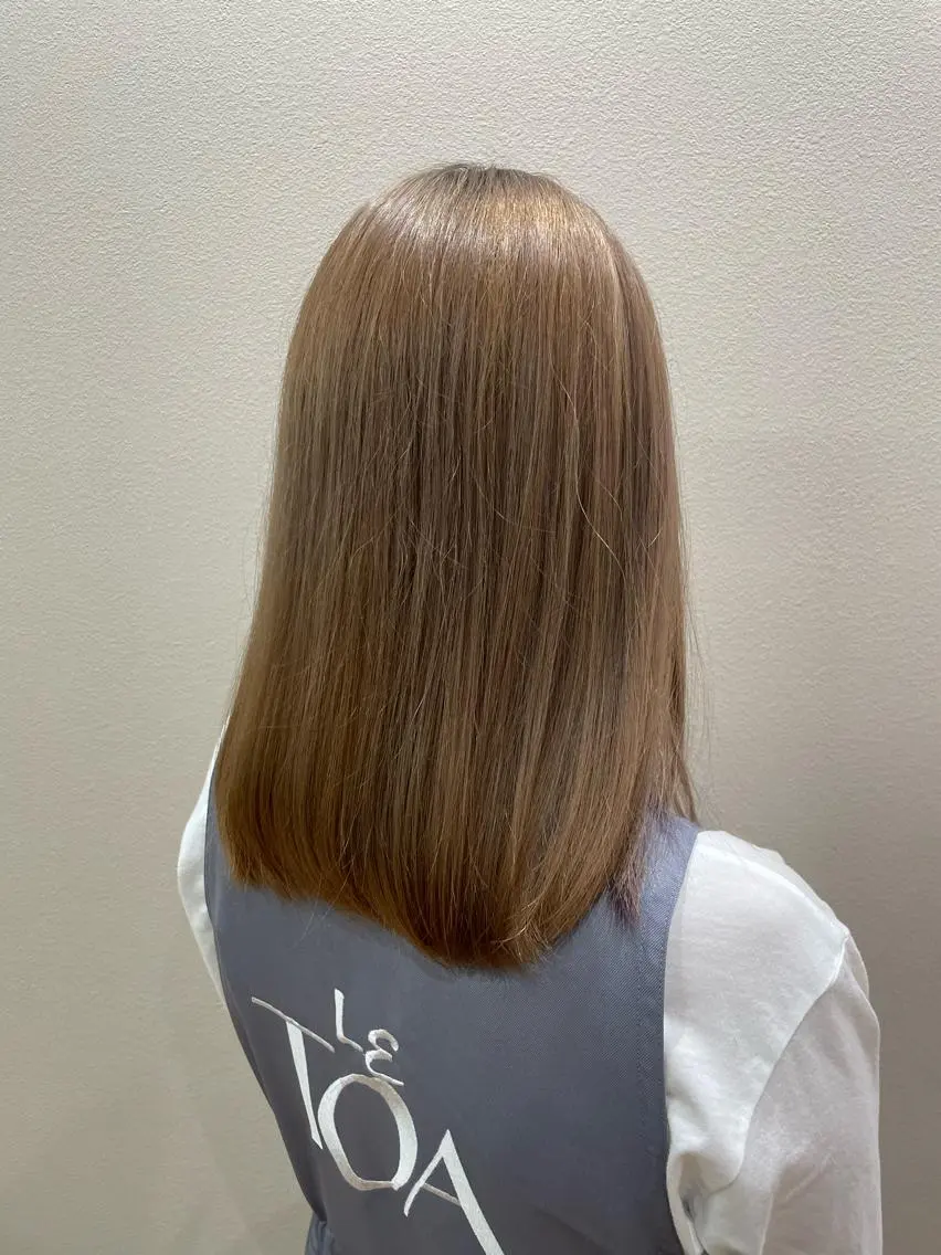 セミロング カラー ヘアカラー トリートメント 森谷 大河のヘアスタイル