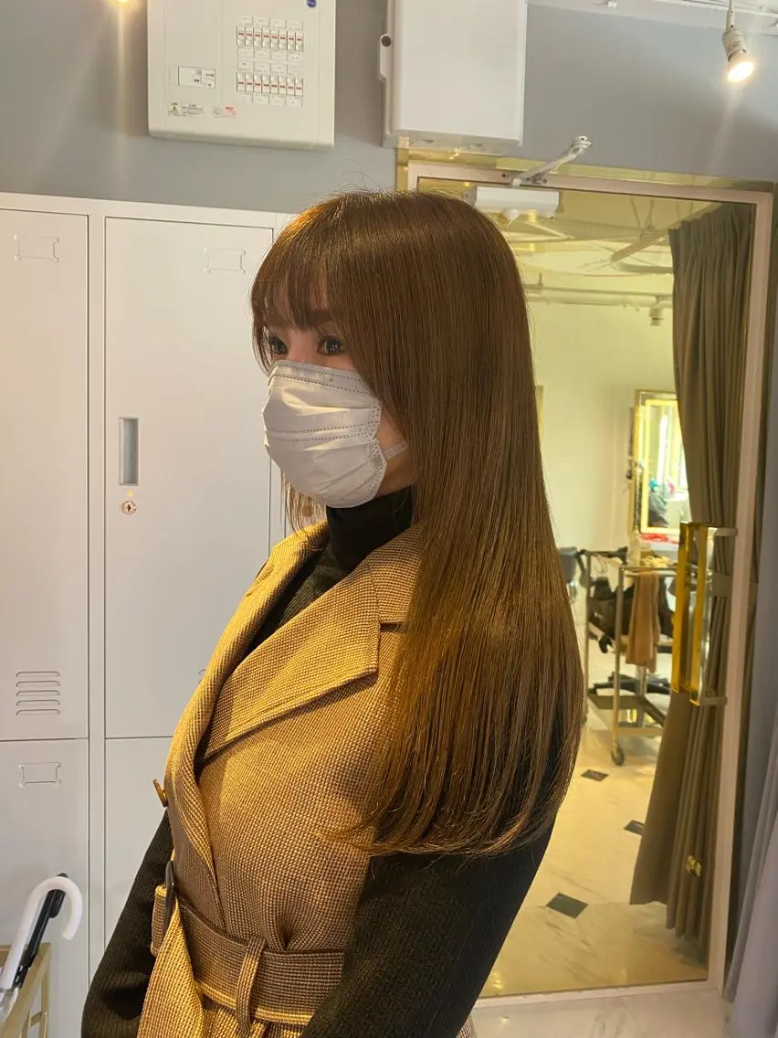 セミロング カラー ヘアアレンジ 髪質改善 ヘアカラー トリートメント 梅田中崎町髪質改善 /オキヒロト/エコルのヘアスタイル