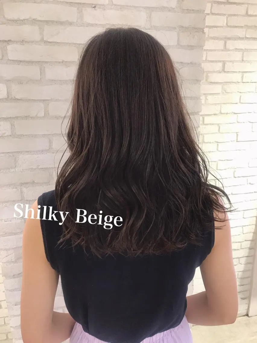 セミロング カラー ブリーチ 透明感カラー ブリーチなしカラー ❣️モテ髪❣️佐野 圭佑のヘアスタイル