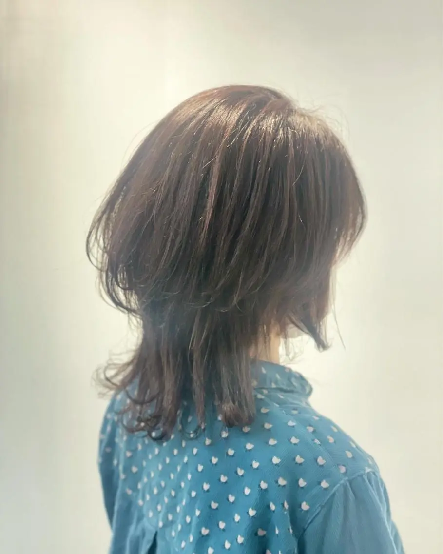セミロング 髪質改善 縮毛矯正 トリートメント 酸熱トリートメント MATISSE藤崎 渕上 ジュビアイのヘアスタイル