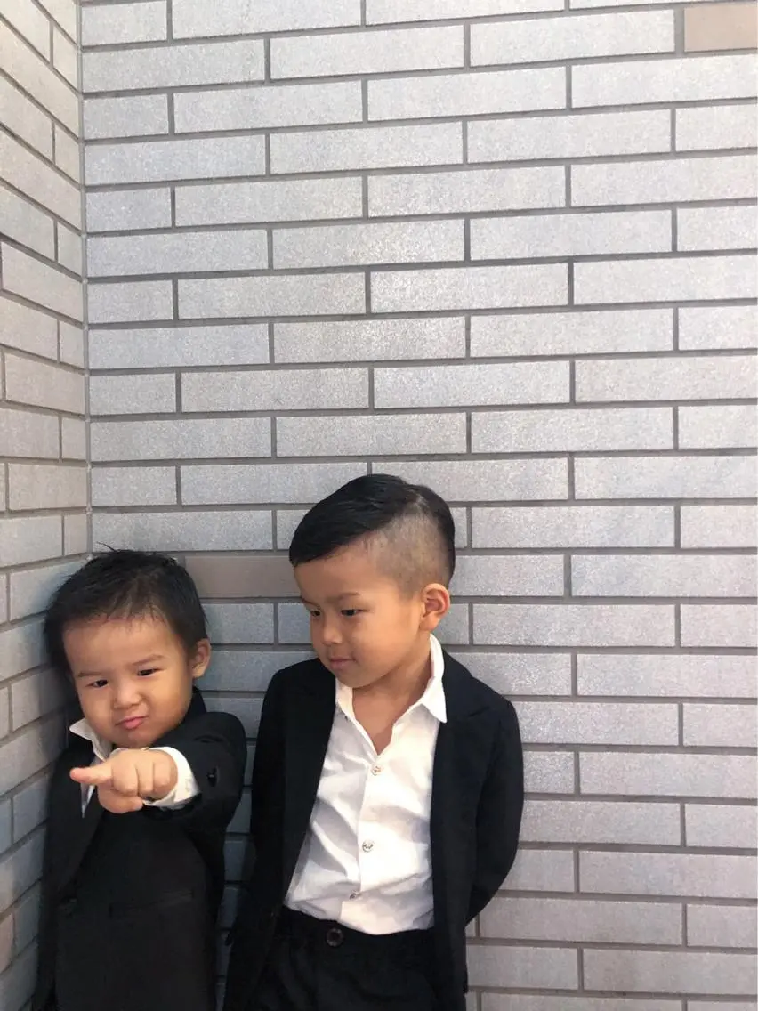 ショート メンズ キッズ 学生（メンズ向け） ツーブロック 学生 中村 よしひでのヘアスタイル