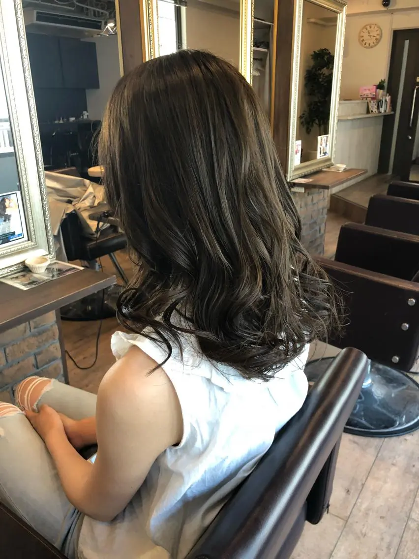 ミディアム カラー 透明感カラー 美髪・艶髪特化美容師 RYOJIのヘアスタイル