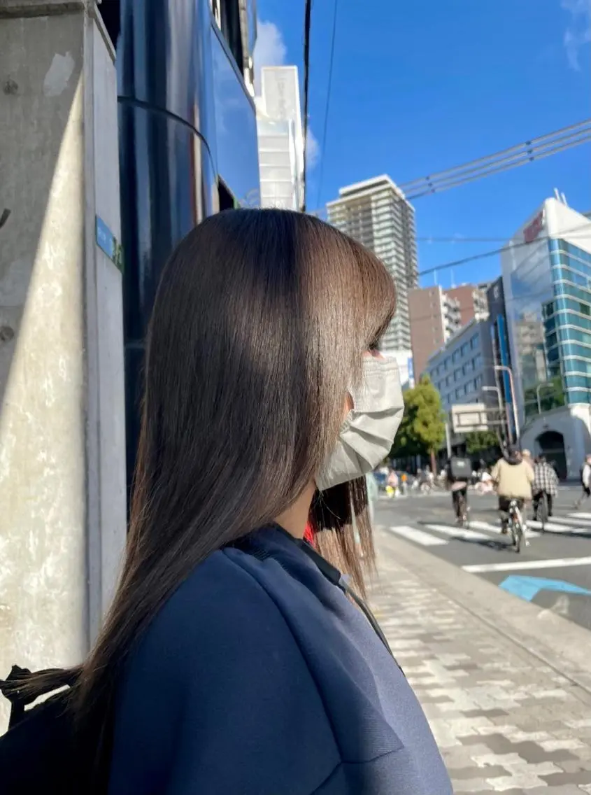 ロング ゆか🐻 ちび編み🤍シールのヘアスタイル