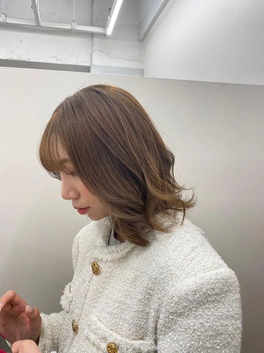 ミディアム カラー 韓国好き🇰🇷 美容師MIKUのヘアスタイル