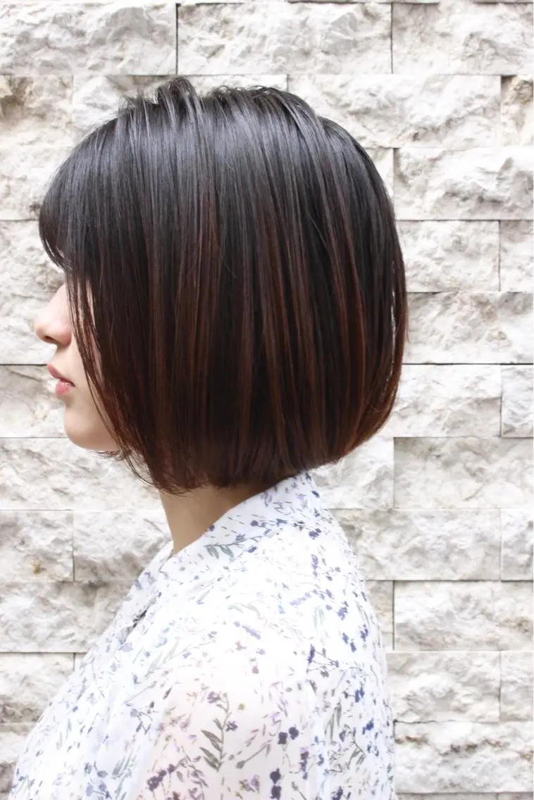 ショート ワンレンボブ ボブ 徳永 大樹のヘアスタイル