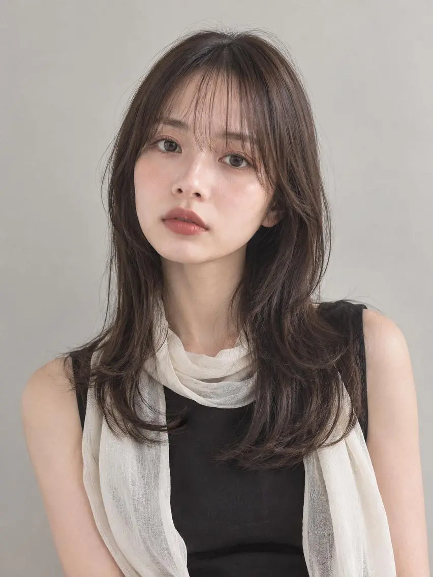 ロング カラー ブリーチ ケアブリーチ 透明感カラー ダブルカラー イヤリングカラー カット ヘアカラー トリートメント ヘッドスパ "オトナ髪”/ LAKA TOCCAのヘアスタイル