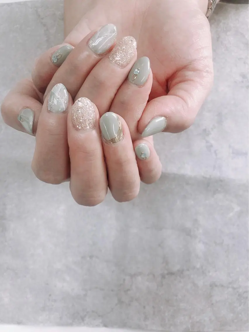 ネイル ニュアンスネイル 春ネイル FASTNAIL PLUS 新宿店のネイルデザイン