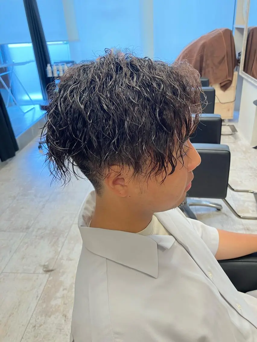 パーマ メンズ カット パーマ メンズ特化/パーマ/ フェードWATARUのヘアスタイル