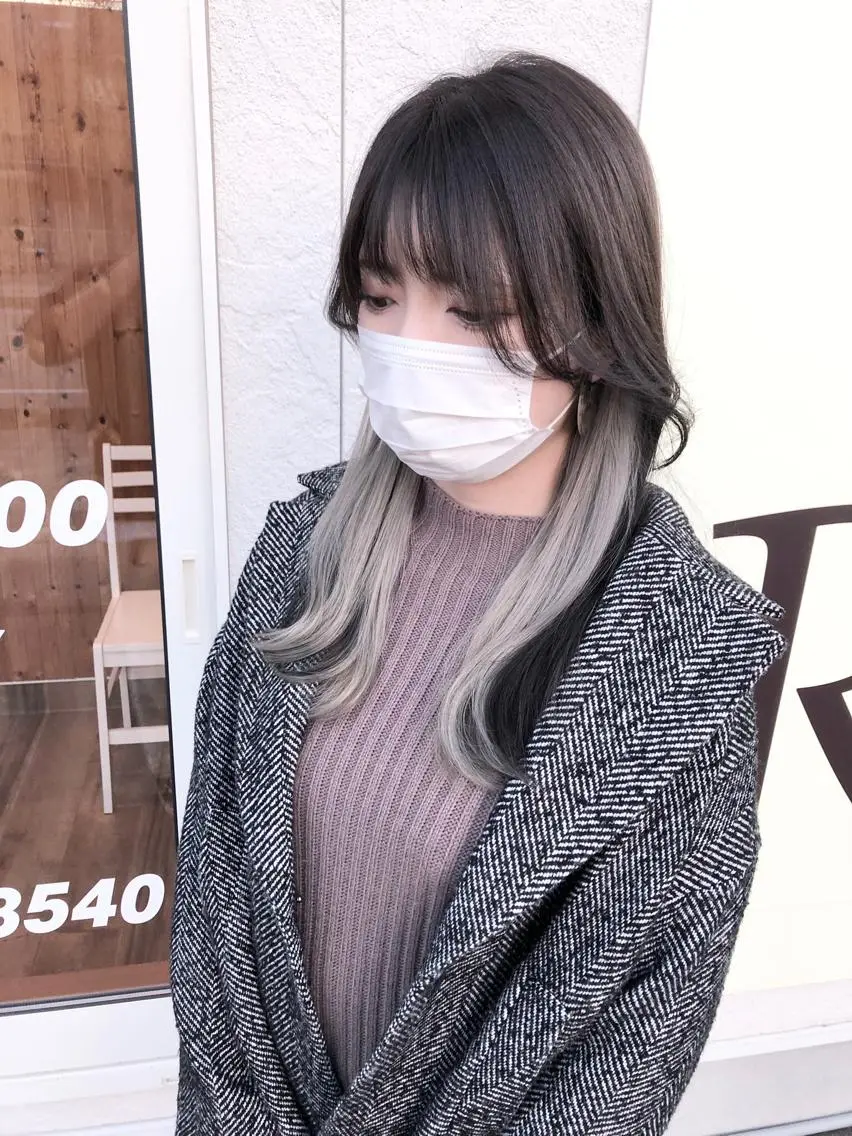 セミロング カラー 縮毛矯正 トリートメント LOOP hairのヘアスタイル
