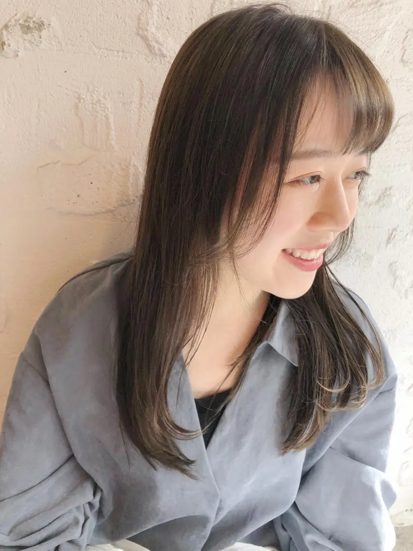 ロング カット ヘアカラー トリートメント 1%【横浜】 髪質改善&ケアカラーのヘアスタイル