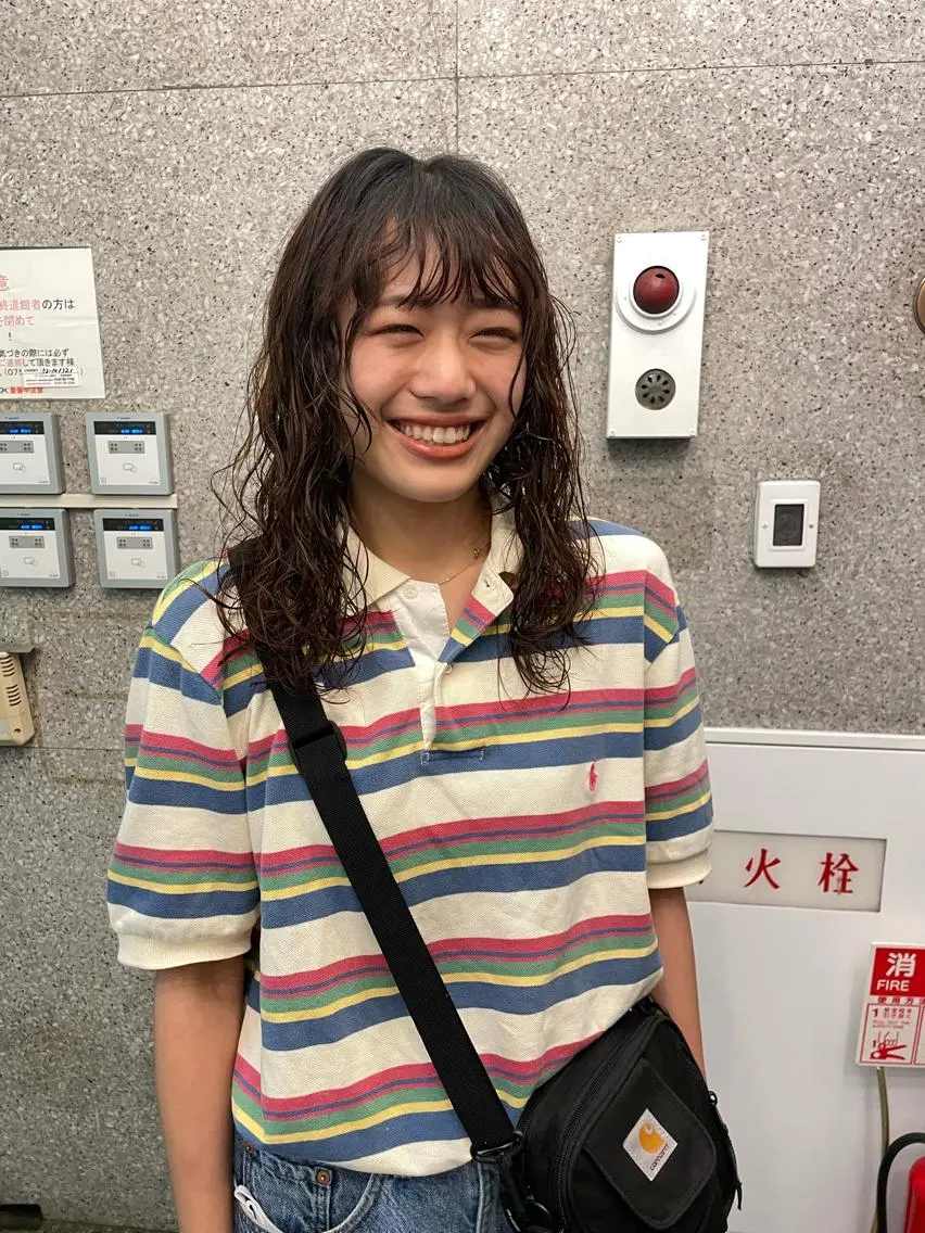 ミディアム パーマ 豊田 真夕のヘアスタイル