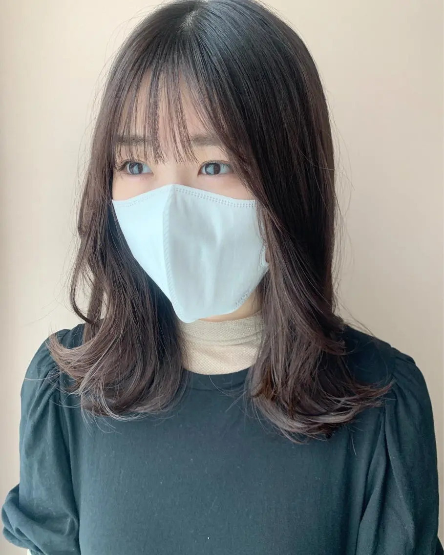 セミロング カラー レイヤーカット カット トリートメント hubhair レイヤー/透明感のヘアスタイル