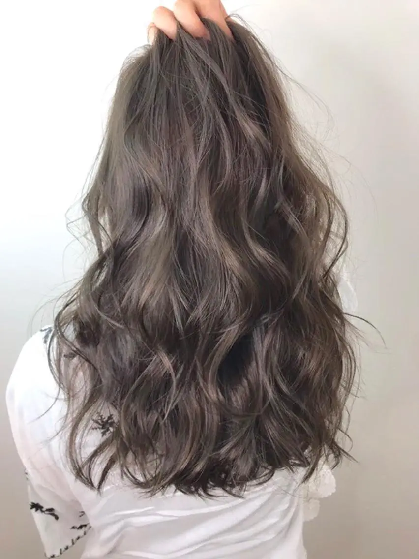 ロング カラー カット ヘアカラー 酸性ストレート/ブリ ーチなし/中村 匠のヘアスタイル