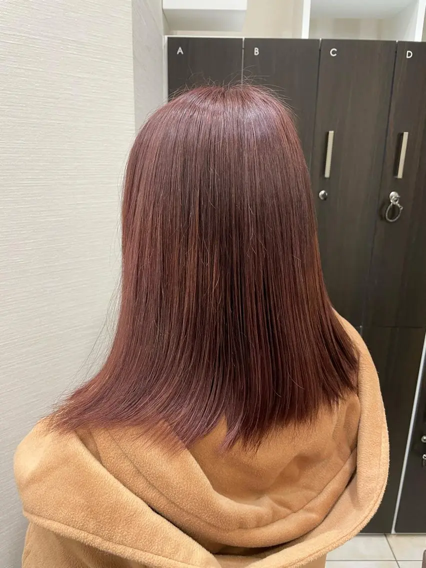 ミディアム カラー メンズ ヘアカラー トリートメント 🦋髪質改善 今宮梨沙🦋のヘアスタイル