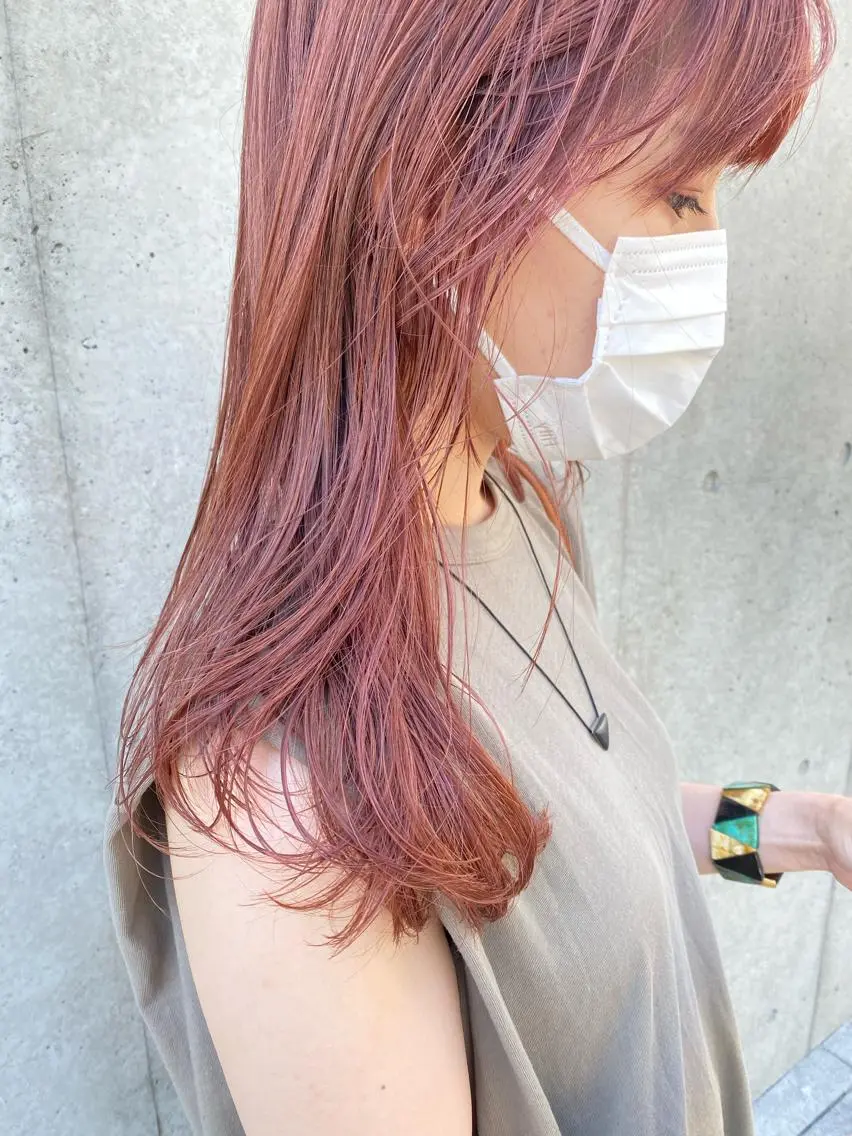 ミディアム カラー レイヤー暖色カラー 池袋Yamamotoのヘアスタイル