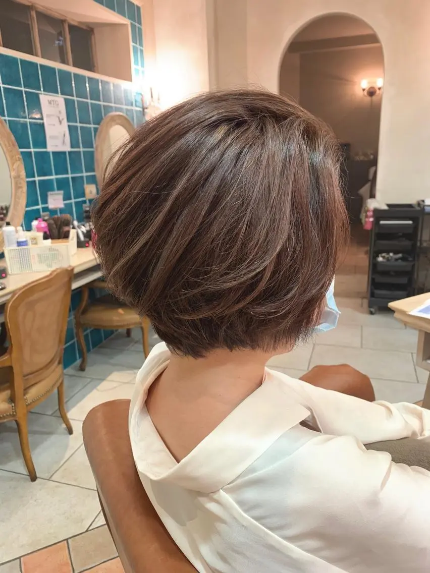 ショート カラー ショートヘア 森 早希絵のヘアスタイル
