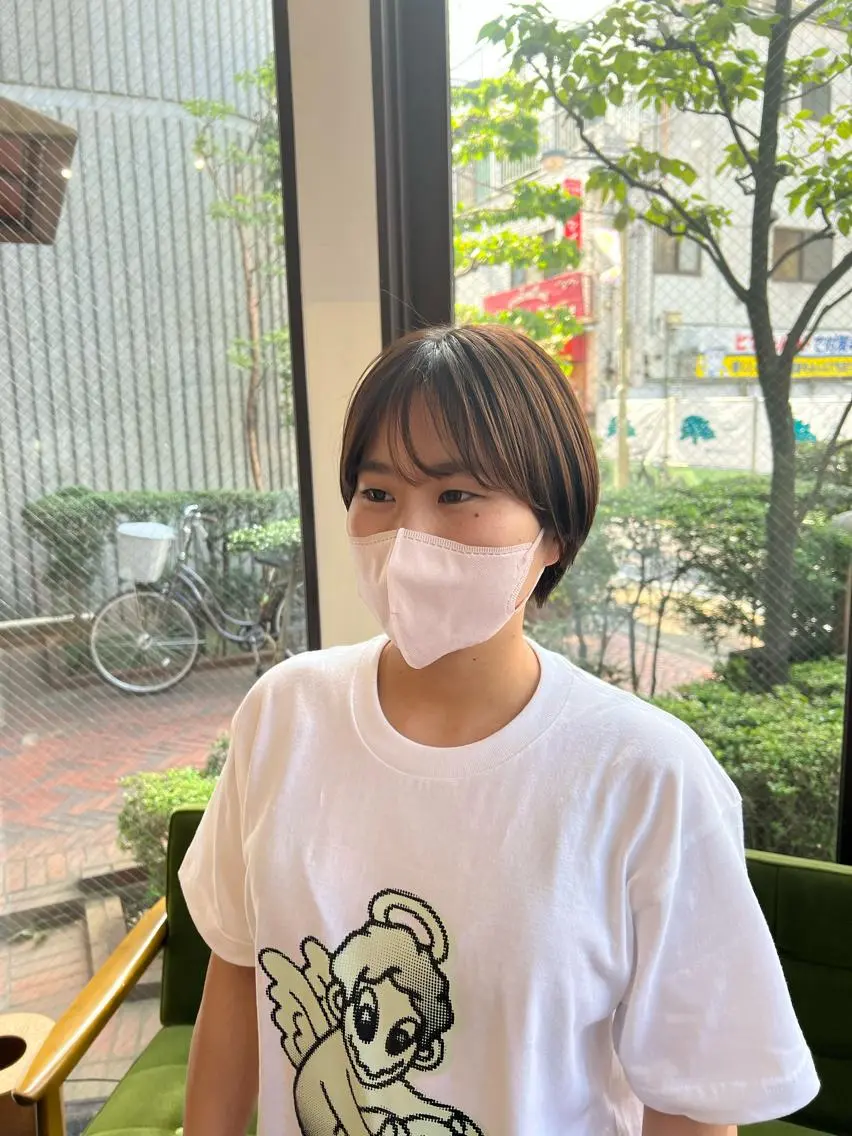 ショート ショートヘア 中村遥香 ☺︎ママ美容師のヘアスタイル