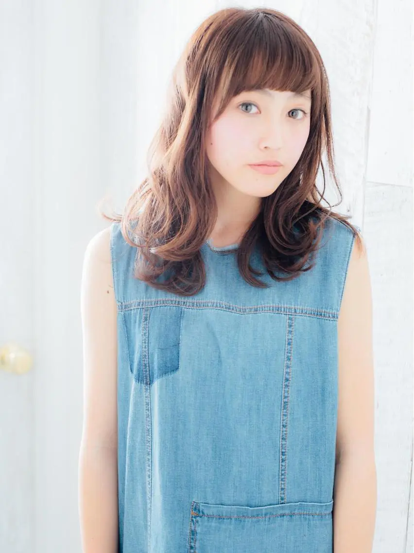 セミロング カラー FUKUNAGA YUのヘアスタイル