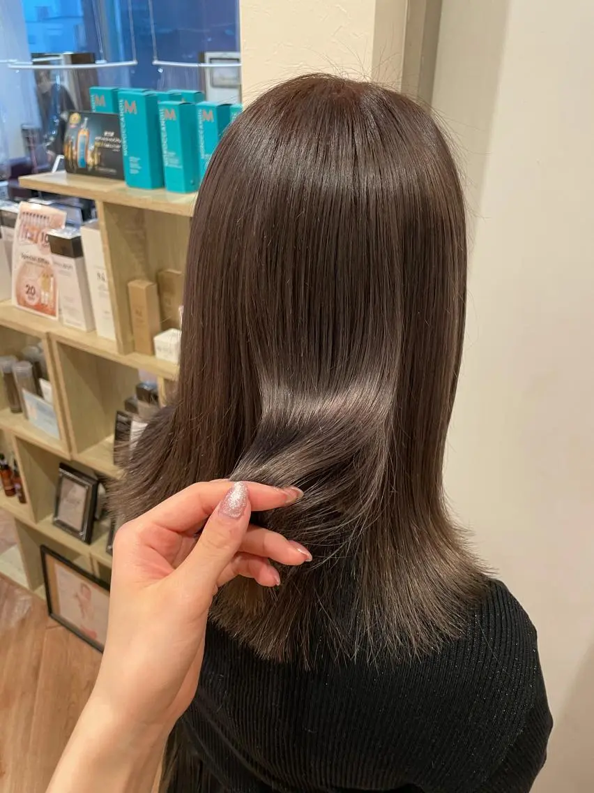 セミロング カラー ヘアアレンジ カット ヘアカラー トリートメント NANA／trend style🕊🍑のヘアスタイル