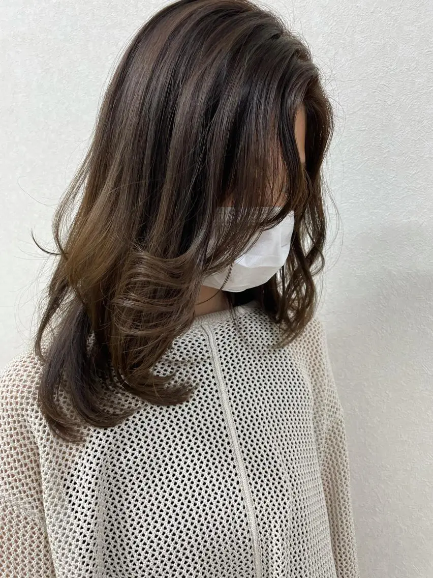 ロング カラー like みやびのヘアスタイル