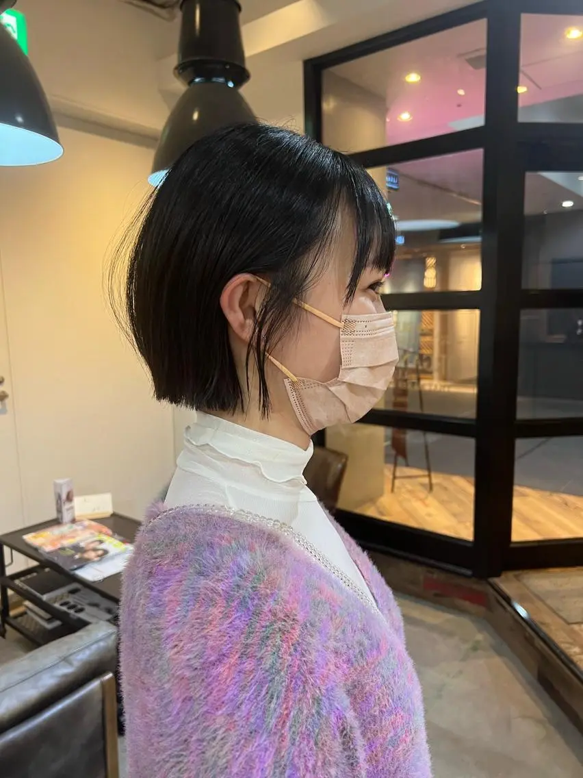 ショート ボブ 韓国風ヘア beleefric 🩵チセのヘアスタイル