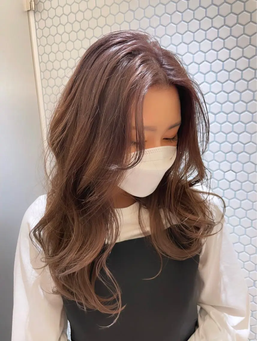 ロング カラー ベージュカラー ミルクティーベージュ カットモデル募集 /RIOのヘアスタイル
