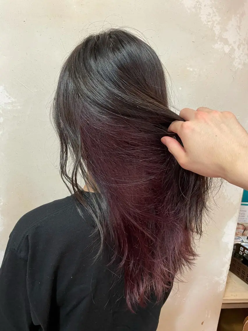 ロング カラー インナーカラー ショートカットなら 前平友慈のヘアスタイル