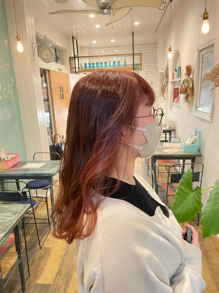 ロング カラー ヘアカラー 🌸小掛🌸 豊橋外国人風カラーのヘアスタイル