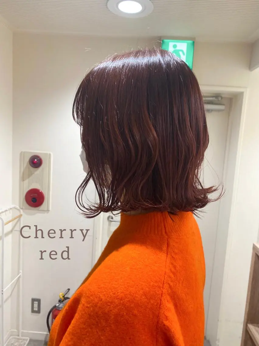 ミディアム カラー ヘアアレンジ ブリーチ ヘアカラー ボブ /ニュアンス/ satomi🧸💖のヘアスタイル