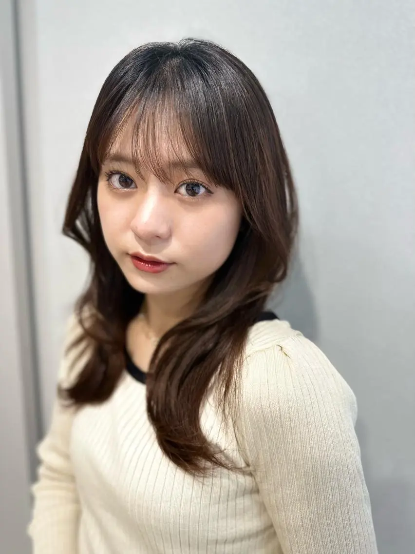 セミロング カラー 髪質改善 makiuchiのヘアスタイル