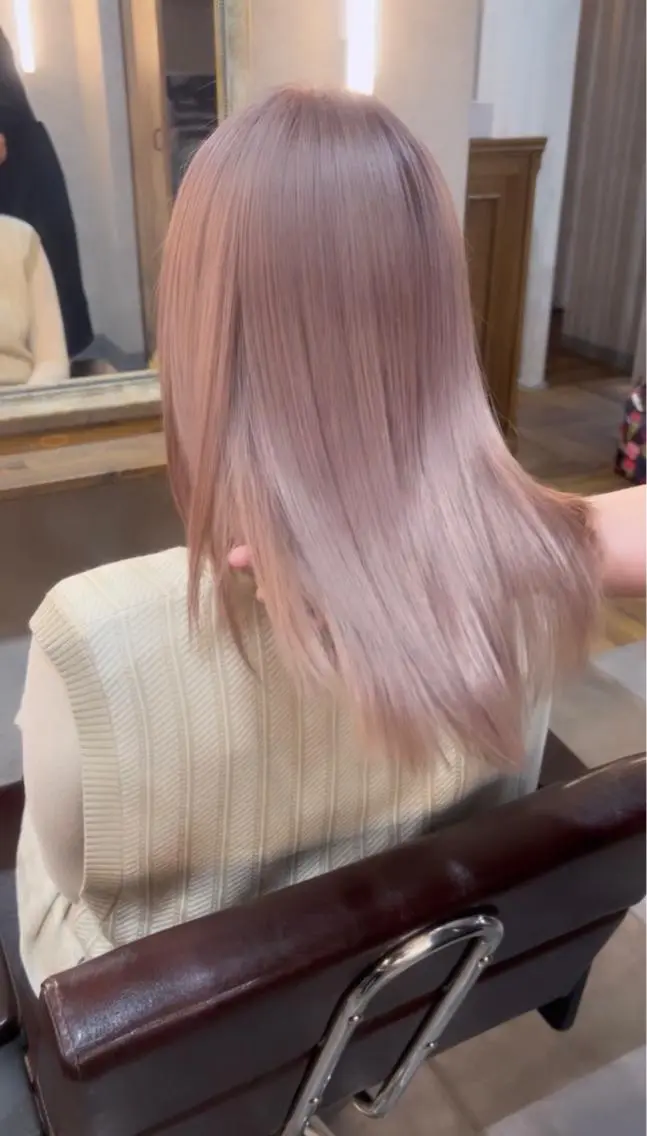 ミディアム カラー 心斎橋なんば 大野竜輝のヘアスタイル