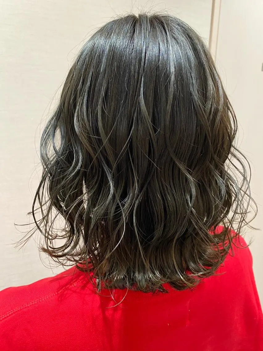 ショート カラー ブルーカラー ブルージュ ヘアカラー トリートメント 萩原 凌✄のヘアスタイル