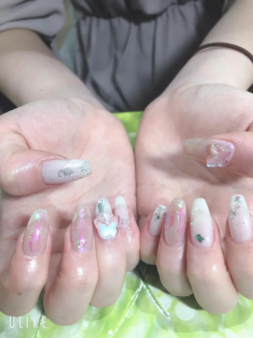 ネイル 氷ネイル・うるうるネイル ハンドネイル 吉野✨ ネイルデザイナー✨のネイルデザイン