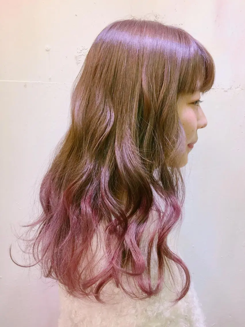 セミロング カラー 💘カラー人気No. 1💘SAYAのヘアスタイル