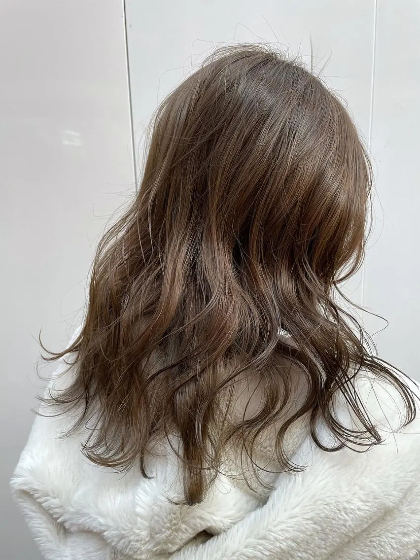 カラー ミディアム ベージュカラー ANGELICA 近鉄奈良店のヘアスタイル