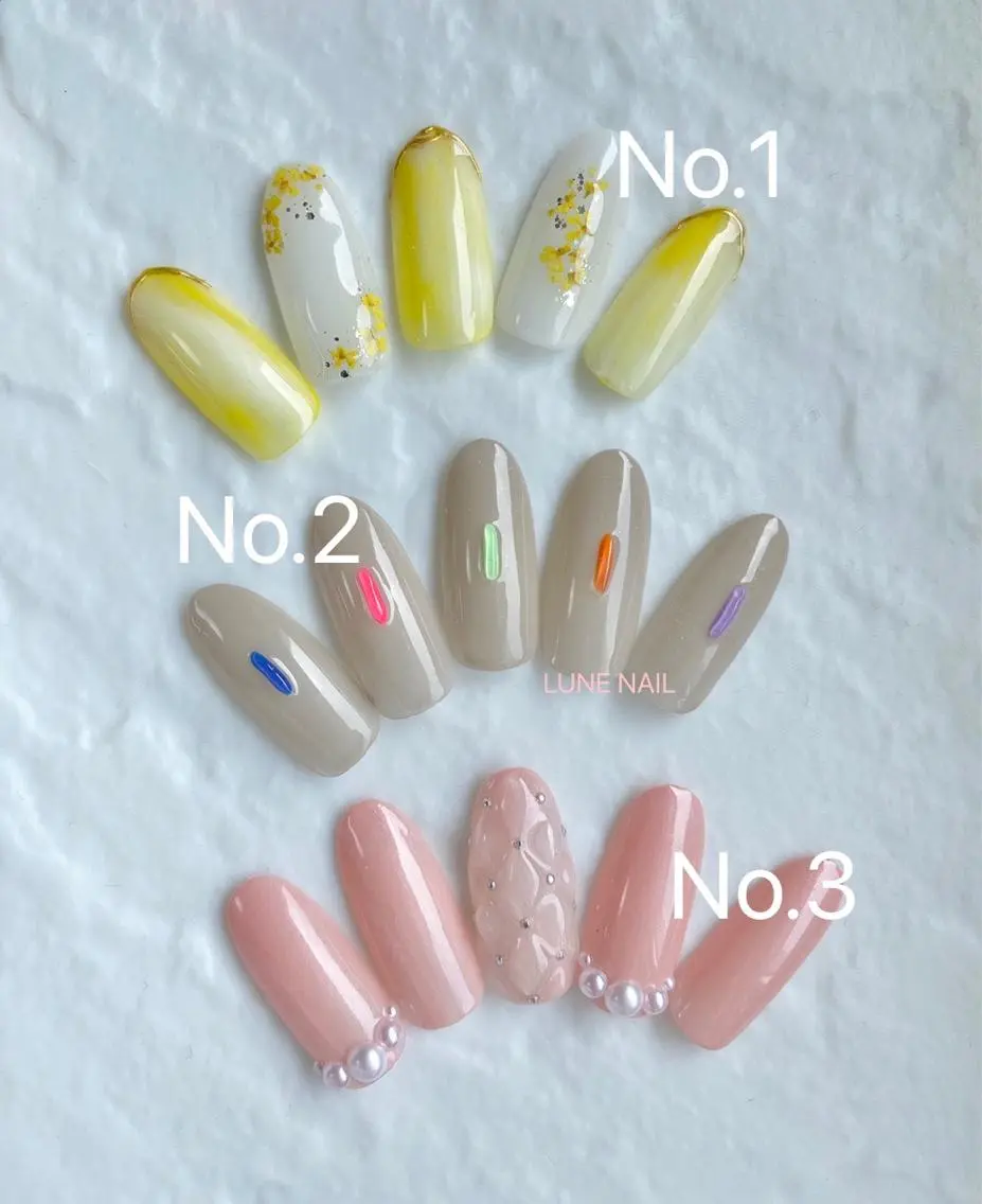 ミディアム ネイル シンプルネイル ハンドネイル LUNE NAILのその他イメージ