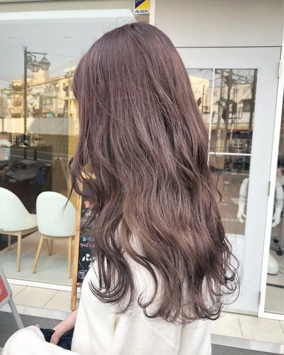 ロング ヘアカラー sano sayakaのヘアスタイル