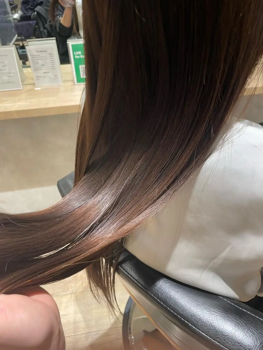 ロング カラー 縮毛矯正 カット 縮毛矯正 トリートメント トレンド透明感カラー ☘️大貫 昂涼🐹のヘアスタイル
