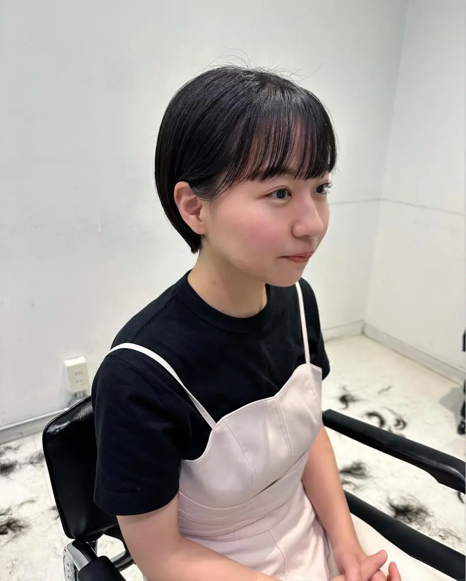 ショート カラー キッズ カット ヘアカラー トリートメント オトナヘア🌸 harukaのヘアスタイル