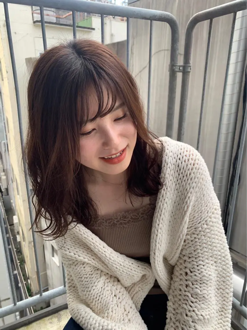 ミディアム パーマ 🌷小野田 睦🌷のヘアスタイル